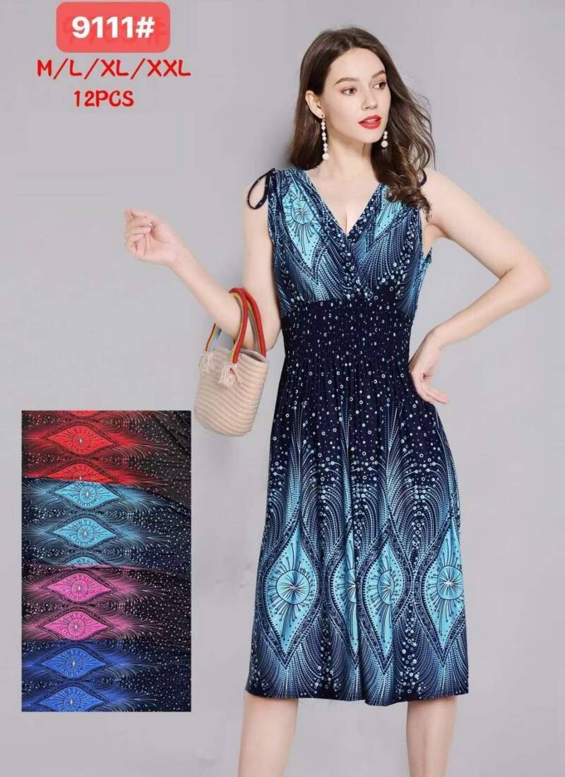 Sukienki damskie Roz M/L/XL/2XL, Mix Kolor Paczka 12 szt